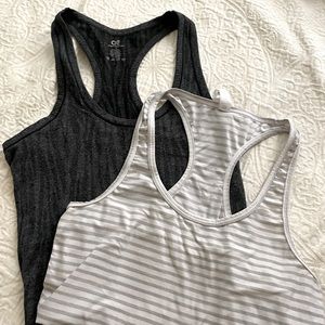 bundle of two razor back workout tops